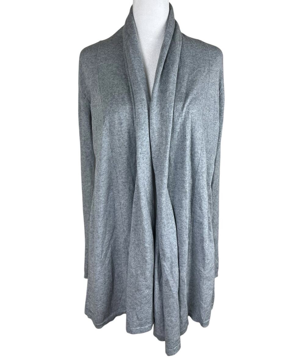 Armani Collezioni Cashmere Cotton Cardigan Open Front Minimalist Capsule Size 4